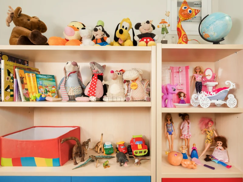 Το ιατρείο – ράφι με παιδικά βιβλία και παιχνίδια
